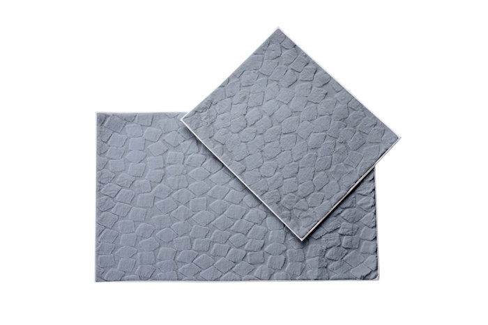 Mijölnir Juego de Alfombrillas de Baño Rabbit - Antracita (2 Piezas)